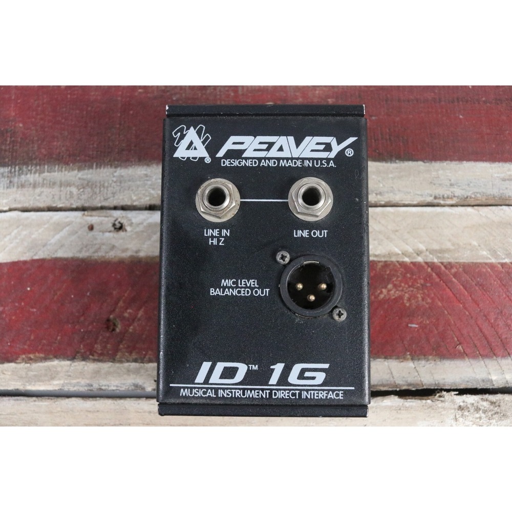 2 Peavey ID 1G & ID 1 Musical Instrument Direct Interface Untested